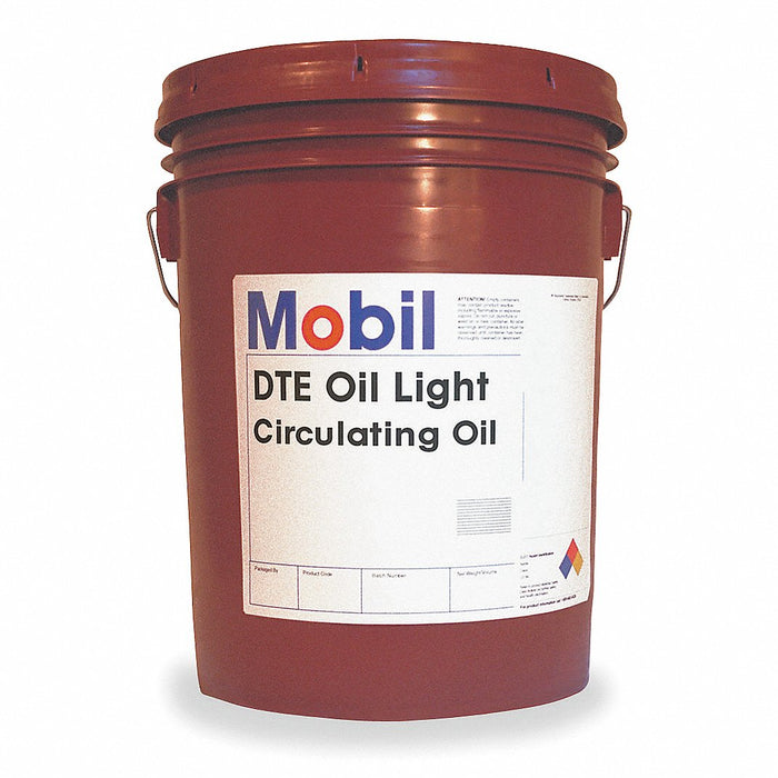 Circulating Oil: Mineral, 5 gal, Pail, ISO Viscosity Grade 32, SAE Grade 10, DTE Oil Named