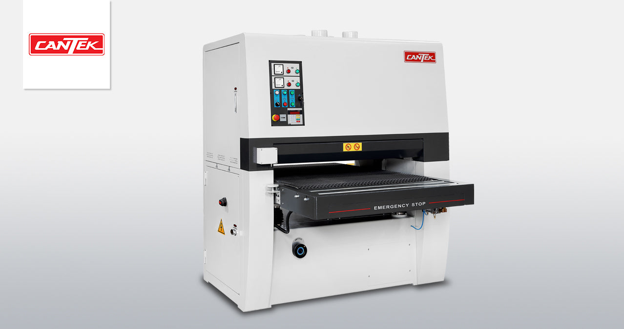 CANTEK | PS43DA 43" Two Head Wide Belt Sander (75" Belt)