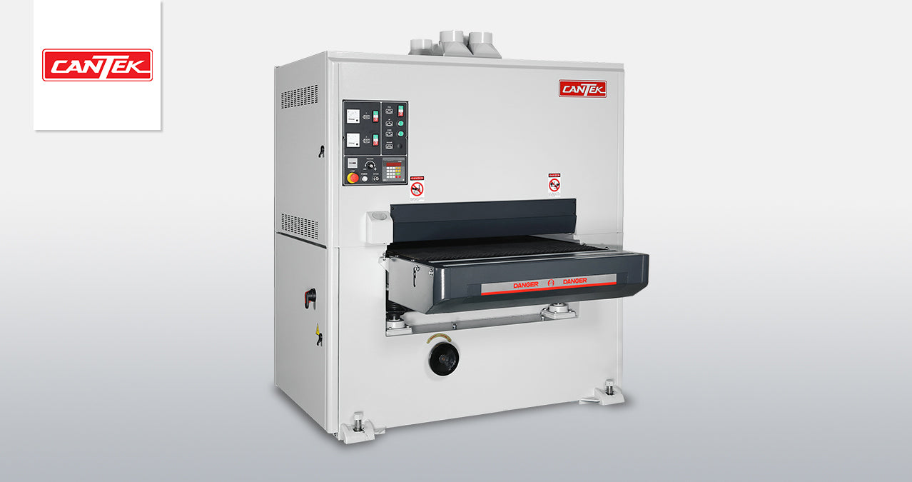 CANTEK | SR37DA 37" Two Head Wide Belt Sander (75" Belt)
