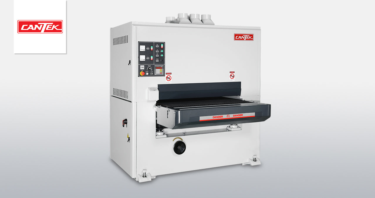CANTEK | SR43DA 43" Two Head Wide Belt Sander (75" Belt)
