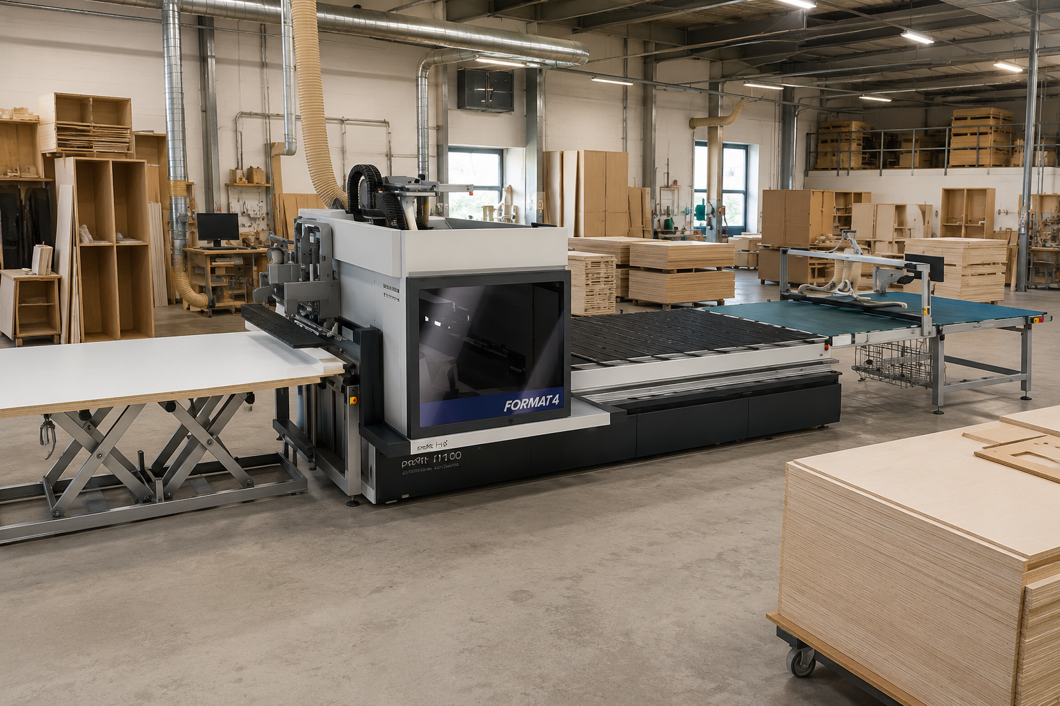 FORMAT4 profit H100: The Most Versatile CNC Nesting Machine for Growing Shops