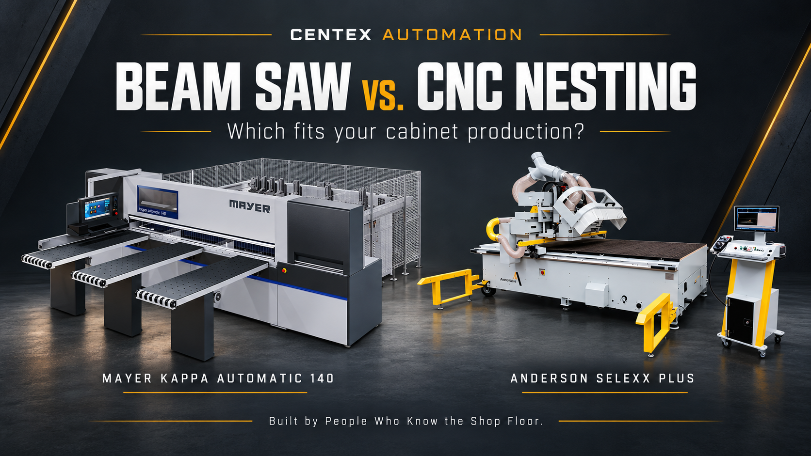 Beam Saw vs. CNC Nesting Router for High-Volume Panel Breaking: A Production-Focused Comparison for Cabinet and Casework Manufacturers