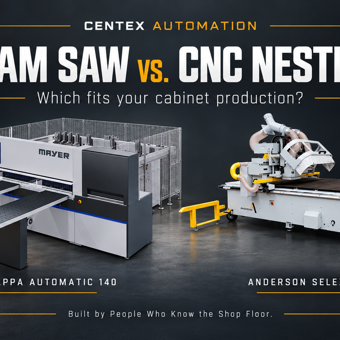 Beam Saw vs. CNC Nesting Router for High-Volume Panel Breaking: A Production-Focused Comparison for Cabinet and Casework Manufacturers