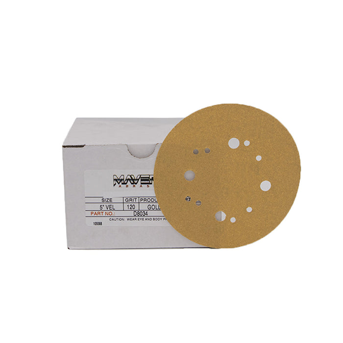 5" Hook & Loop Sanding Discs (Box of 50), 10 Boxes/Case