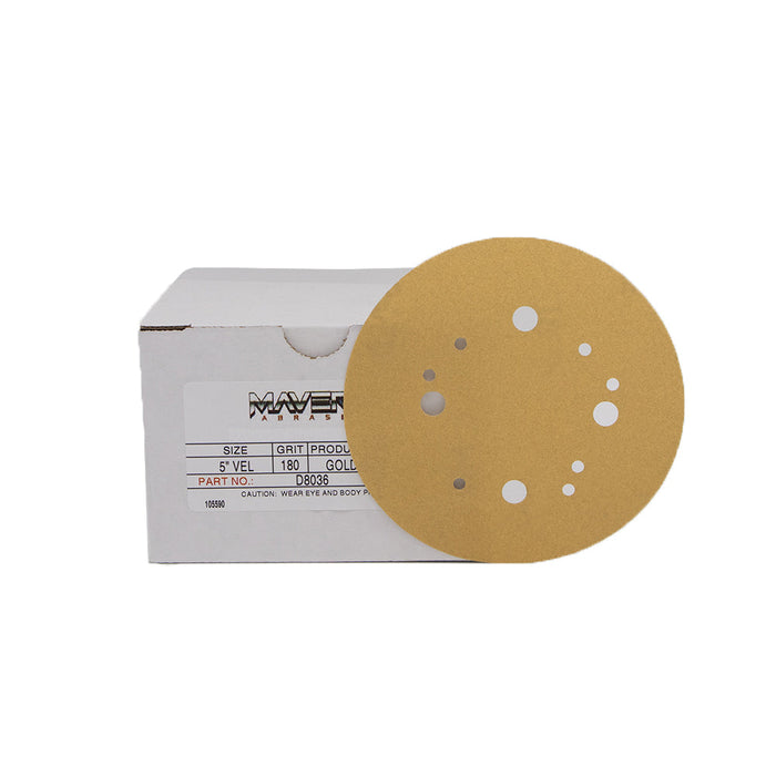 5" Hook & Loop Sanding Discs (Box of 50), 10 Boxes/Case