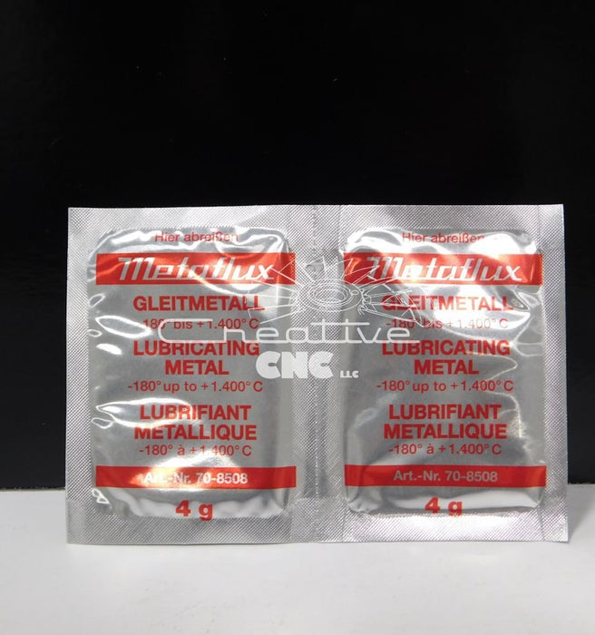 70-8508 Metaflux Gleitmetall Lubricating Metal Paste 4 gram packet - QTY 2