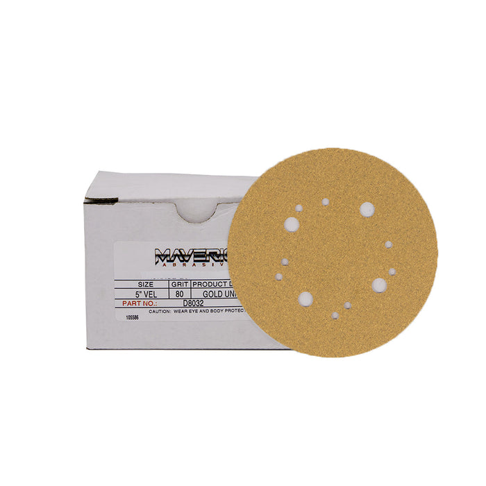 5" Hook & Loop Sanding Discs (Box of 50), 10 Boxes/Case