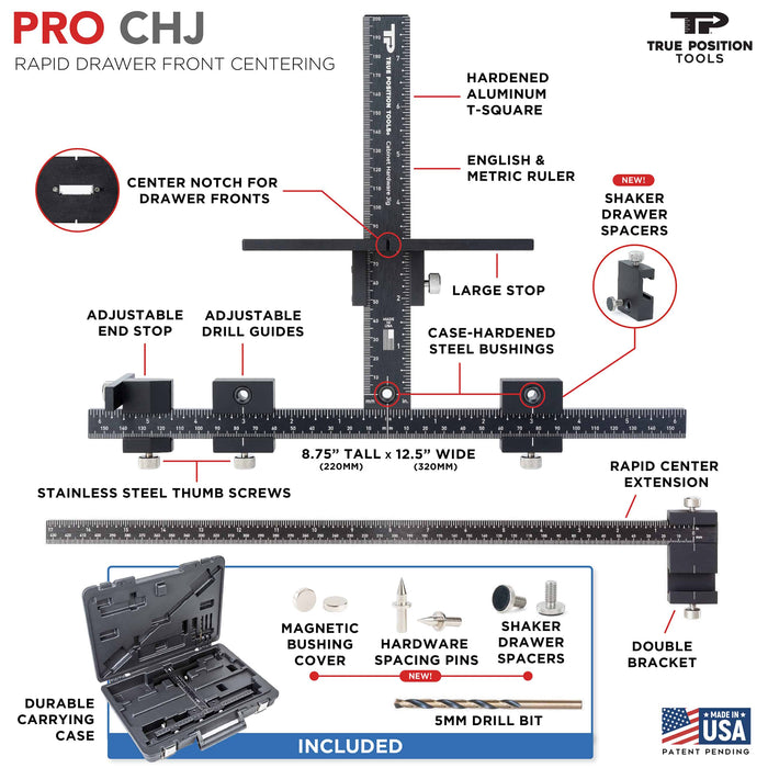Cabinet Hardware Jig PRO + Case