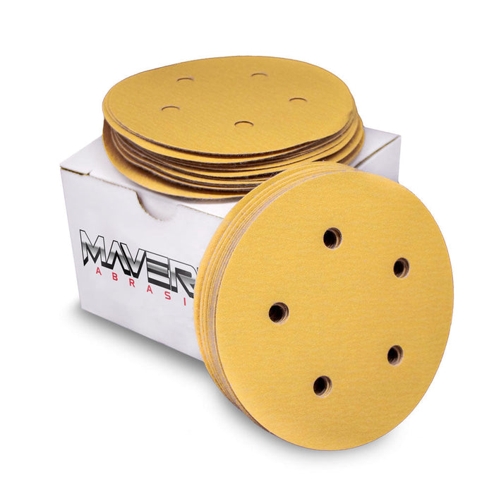 5" Hook & Loop Sanding Discs (Box of 50), 10 Boxes/Case