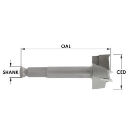 SOUTHEAST TOOL SDR320-QCF 1"C/T 3 W Drill x 1/2"Quick Change Sh x 3-7/8 OAL