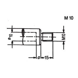 SOUTHEAST TOOL QCDA1002LH Quick Change DA, M10 x 15mm length