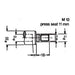 SOUTHEAST TOOL QCDA1004LH Quick Change DA, M10 x 20 mm OD x 10 mm ID x 41 mm