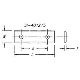 SOUTHEAST TOOL SI-1001322 Insert 100 x 13 x 2.2 x 60 CTC hole pattern(10/pk)