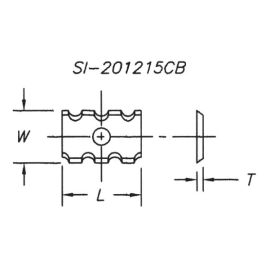 SOUTHEAST TOOL SI-151520CB Chipbreaker Insert 15 x 15 x 2.0 4 Sided(10 pc pk)
